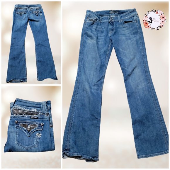 Miss Me Denim - 💙Miss Me Embellished Boot Cut Flare Jeans size 29